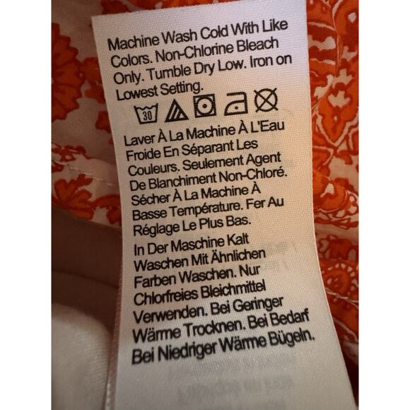 J. Crew Ruffle Collar Mini Dress Sz Large Poplin Floral Bouquet Pockets - Picture 10 of 10